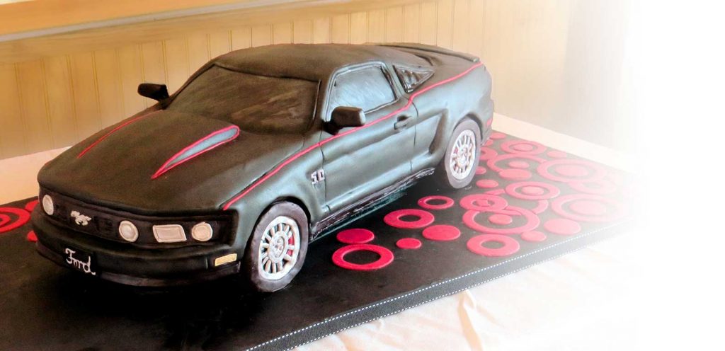 3D Mustang Car Cake