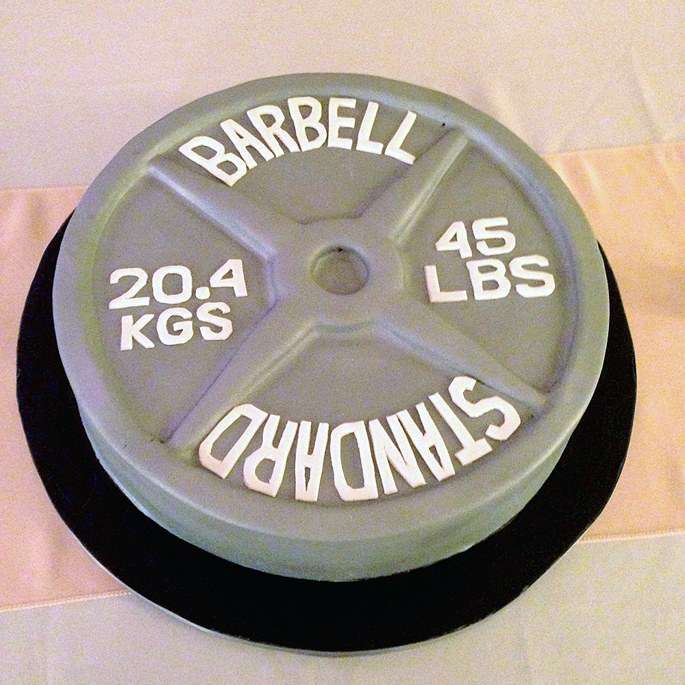Barbell Groom's Cake