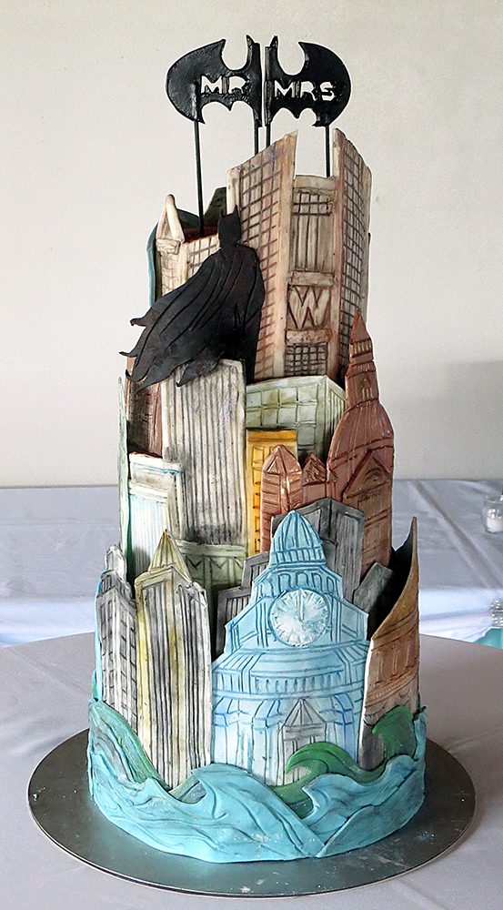Batman Gotham City Groom's Cake