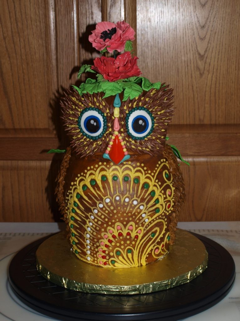 3D Fancy Owl Cake