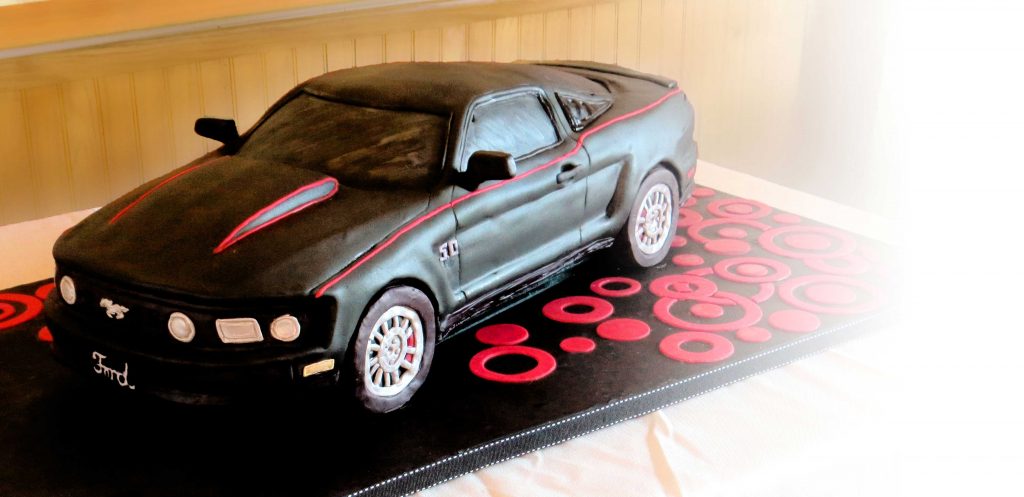 3D Mustang Car Cake