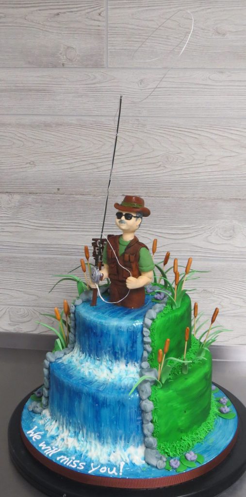 Fly Fishing Retirement Cake