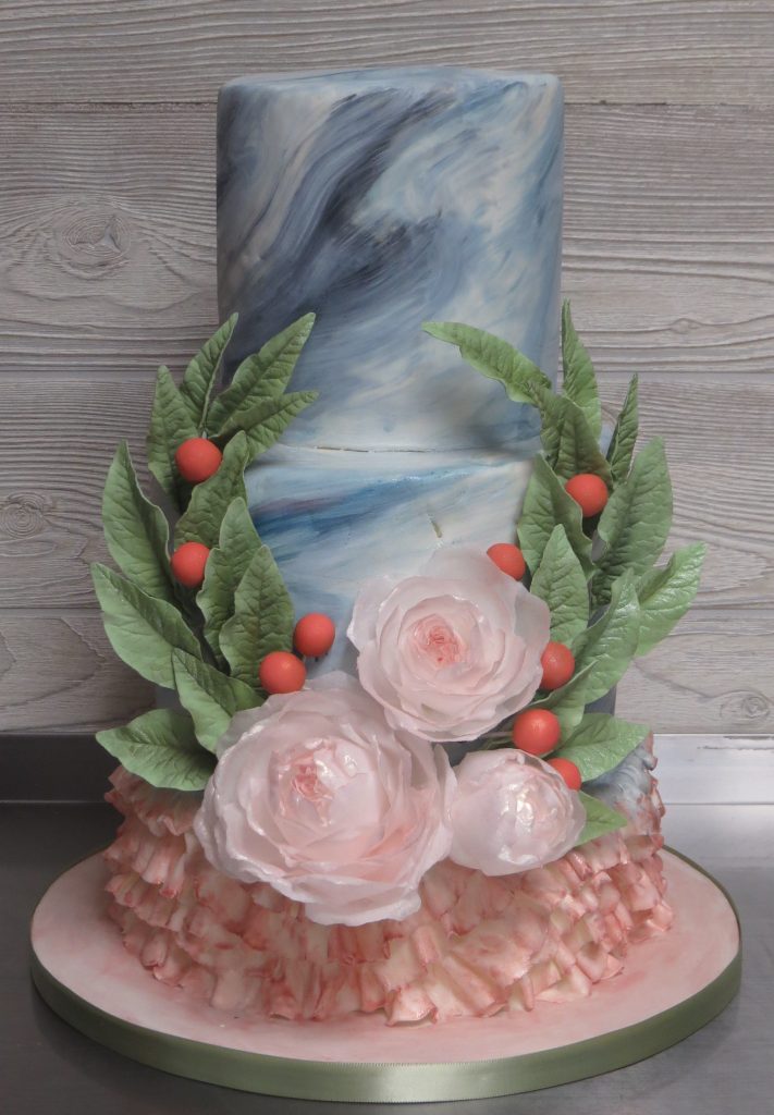 Modern Bridal Shower Cake