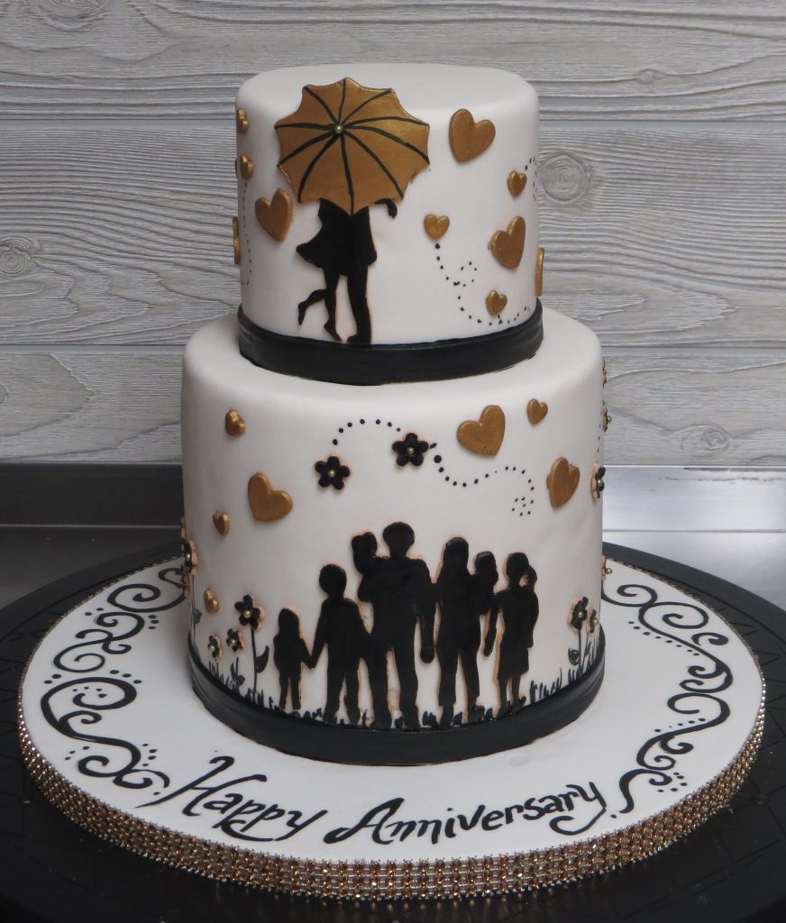 Our Story Anniversary Cake