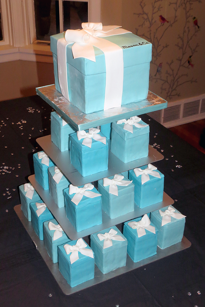 Tiffany Box Mini Cakes