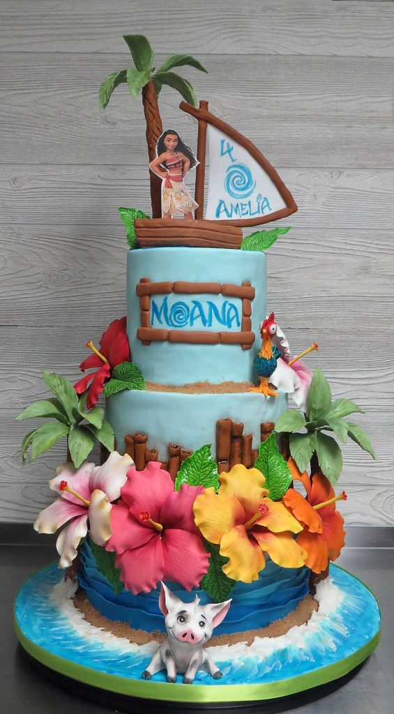 Moana Tropical Birthday Cake