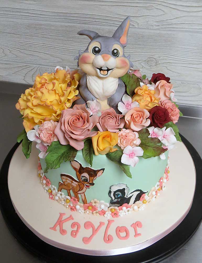 Thumper Bambi Flower Cake