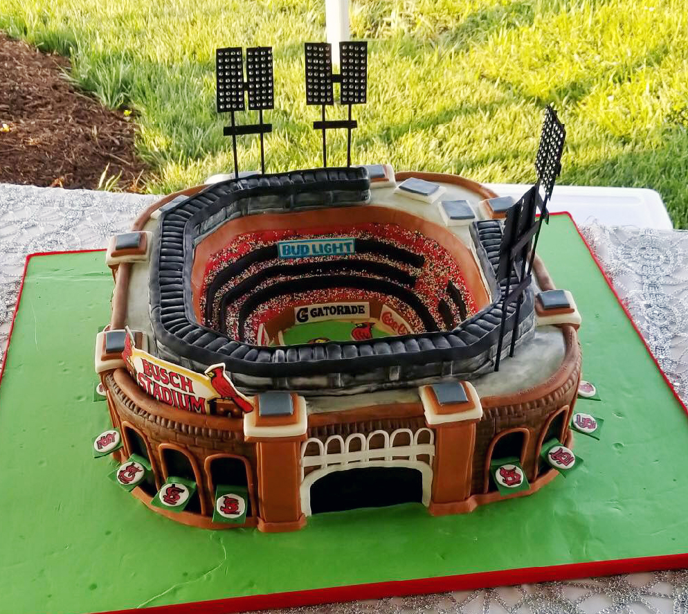 Busch Stadium Cardinals Cake