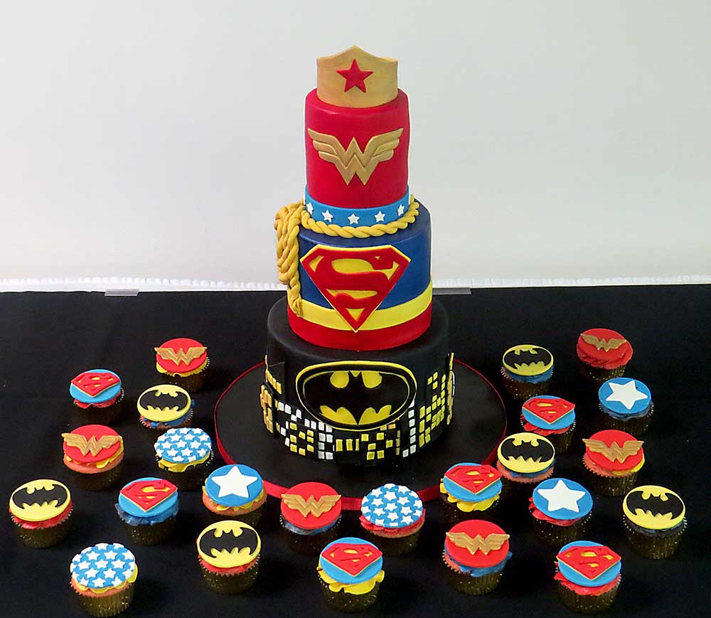 Superhero Comic Birthday Cake