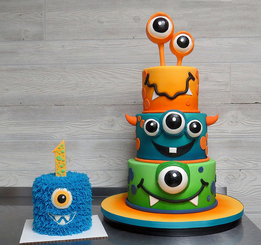 Little Monster Birthday Cake
