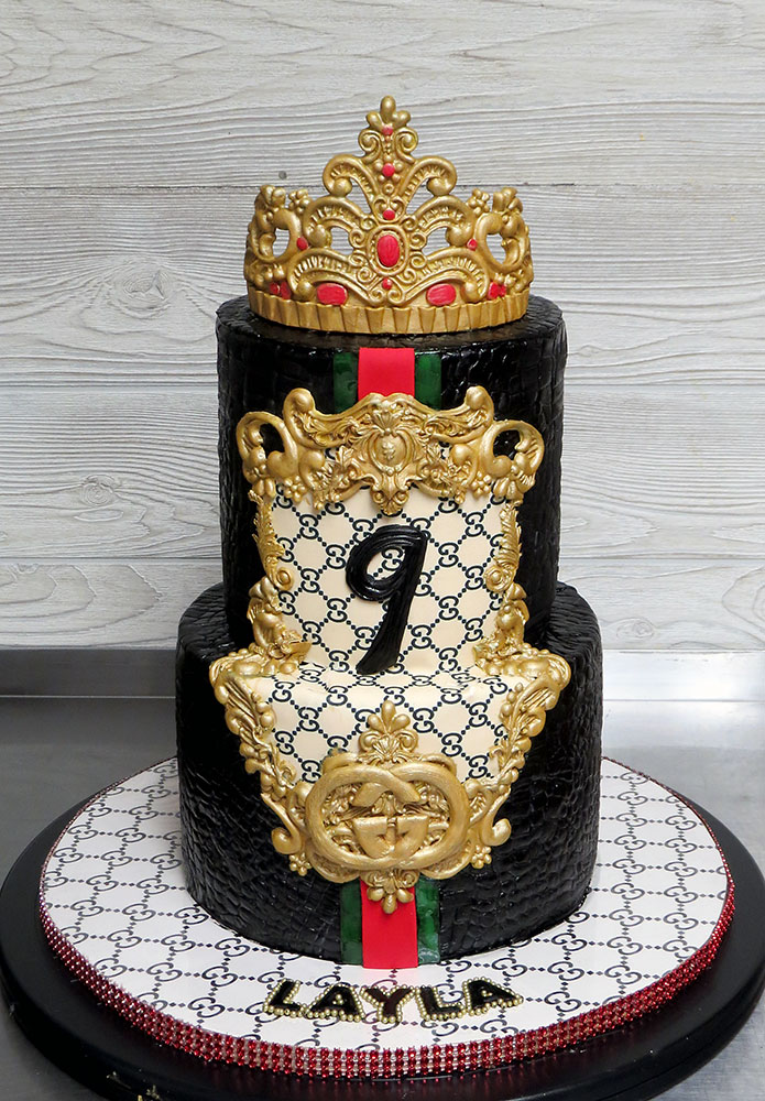 Gucci Inspired Birthday Cake