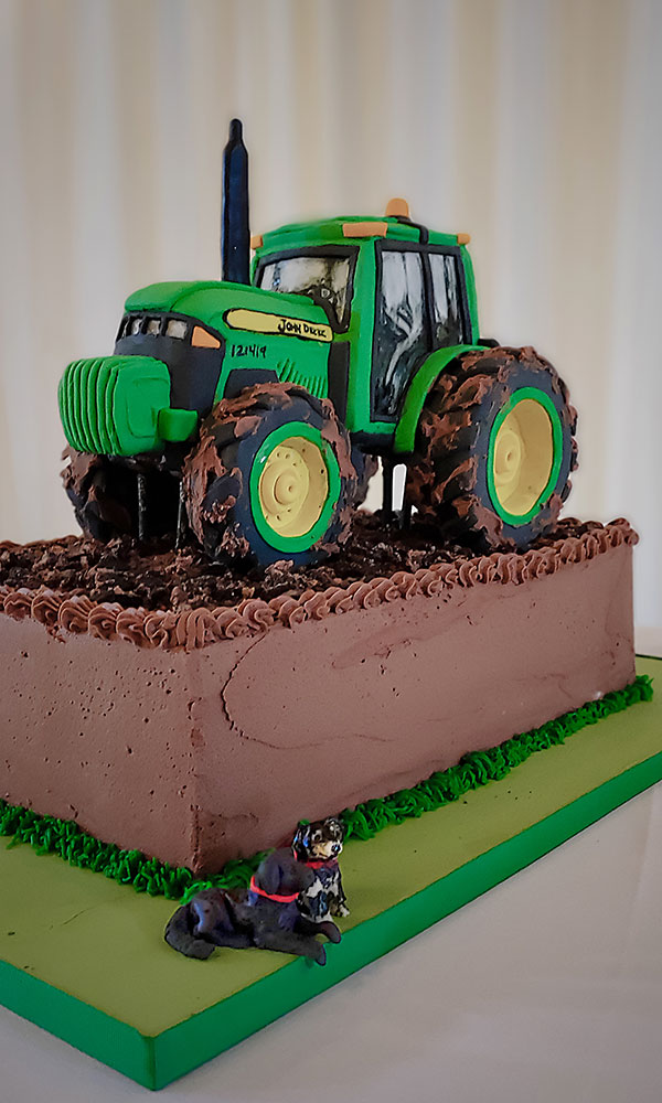 John Deere Tractor Farming Groom's Cake