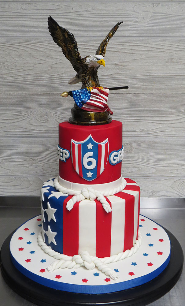 American Flag Eagle Cake
