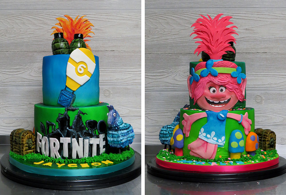 Trolls Fortnite Double-sided Cake