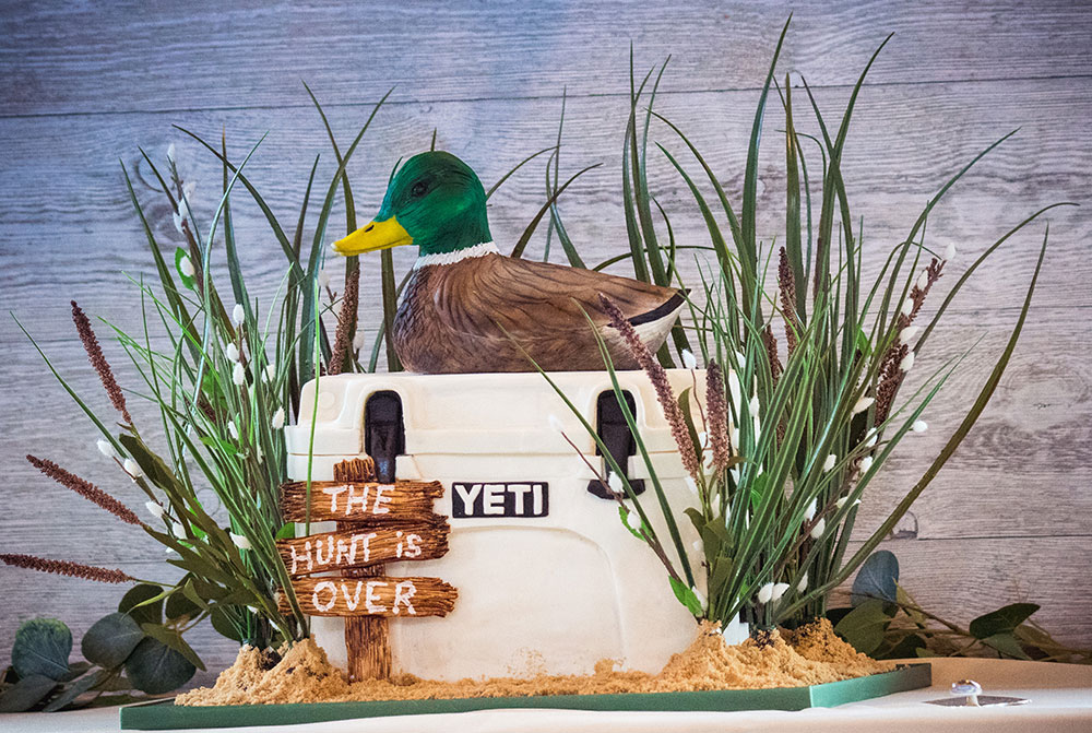 Duck Hunting Cooler Cake