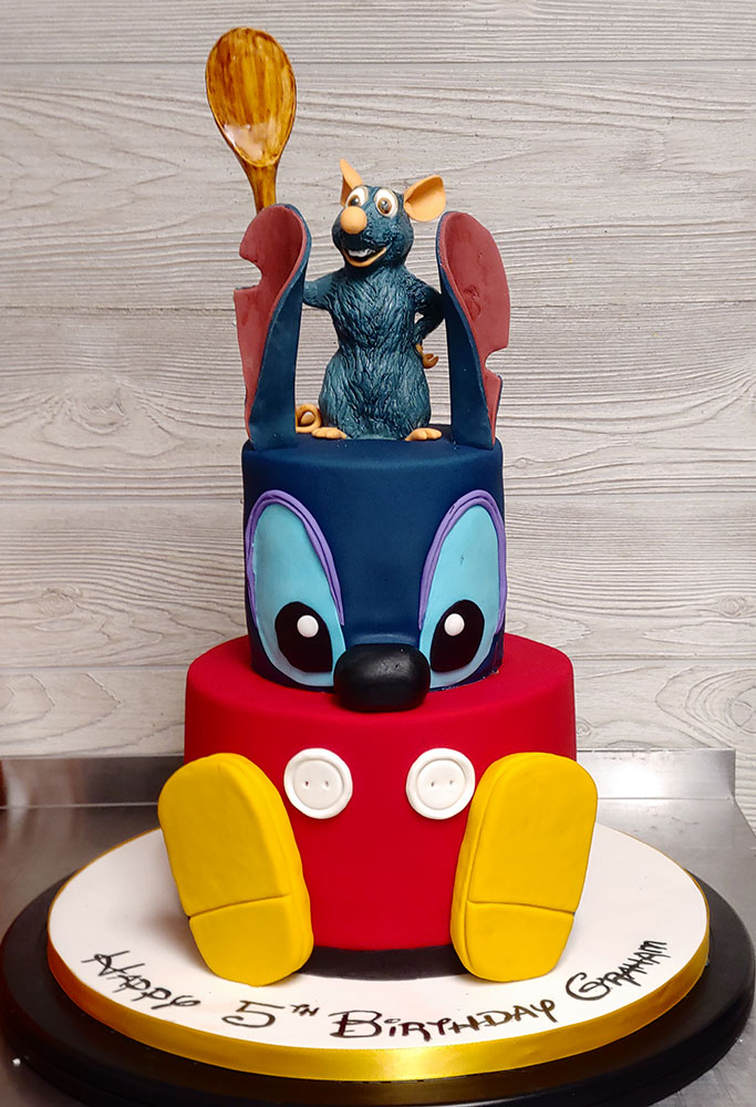 Mickey Stitch Ratatouille Remi Cake