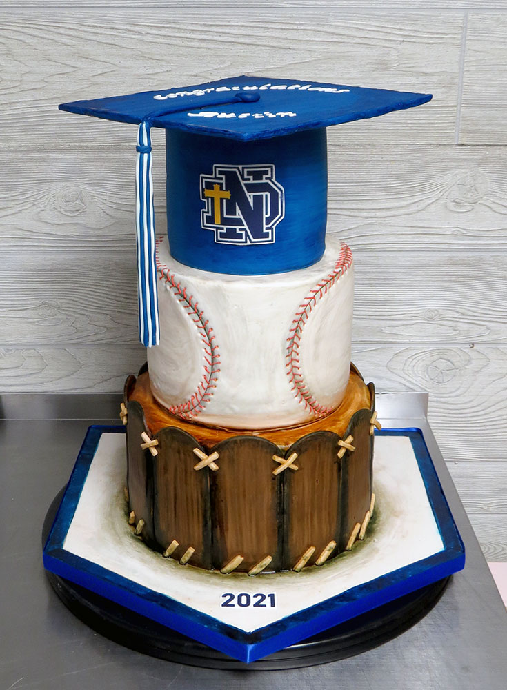 Notre Dame Baseball Graduation Cake