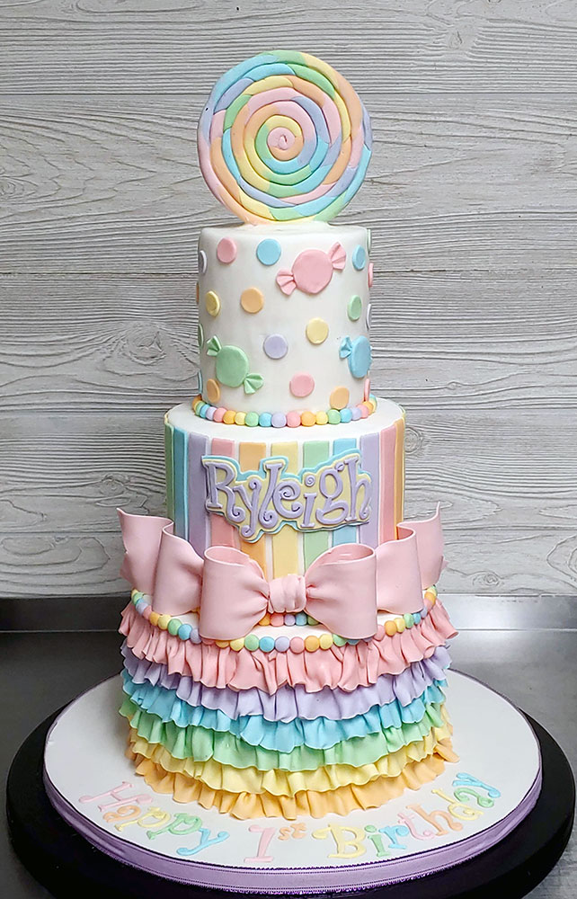 Pastel Rainbow Candy Cake