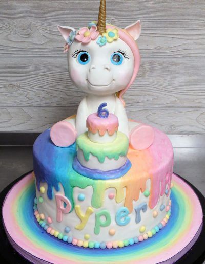 Unicorn Pastel Rainbow Cake