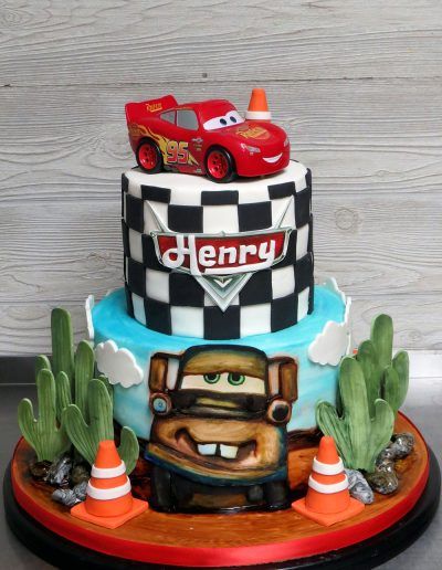 Cars Lightning McQueen Mater Cake