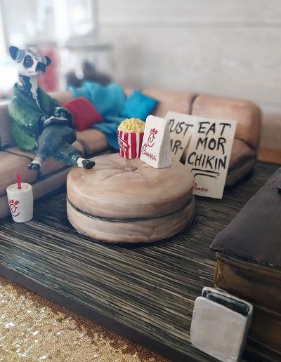 Chick-Fil-A Cow PlayStation Cake