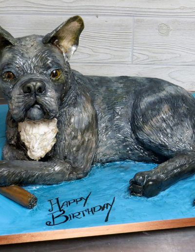 French Bulldog Blue Brindle 3D Cake