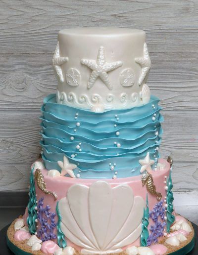 Pastel Beach Cake