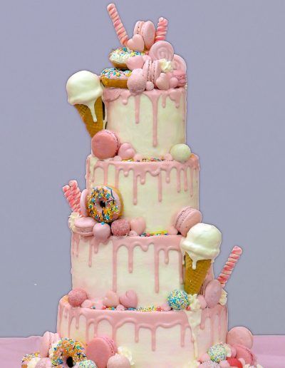 Pink Candy Ice Cream Foodie Cake