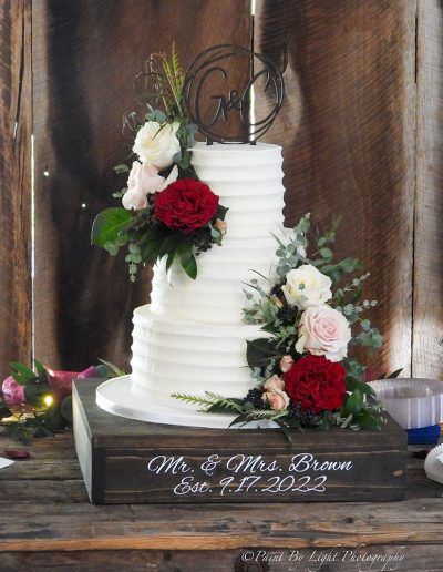Textured Buttercream Wedding Cake